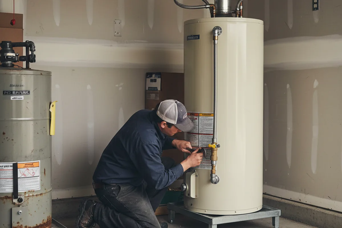 Water heater and shutoff valve replacement in Sunnyvale