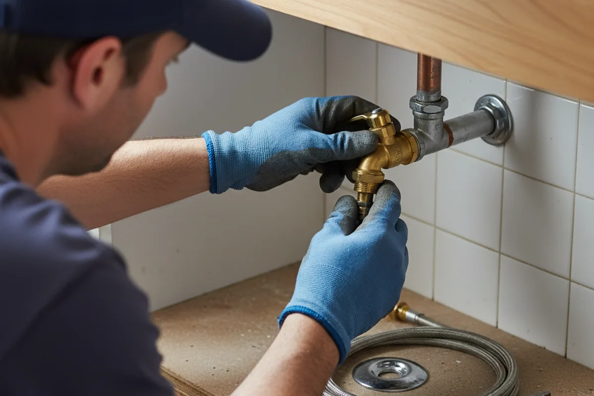 Shutoff valve and fitting work during Well Pump Repair in Sunnyvale
